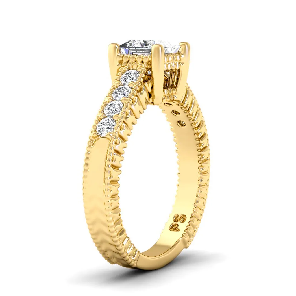 0.65-1.80 CT Round & Princess Cut Diamonds - Engagement Ring