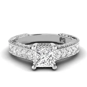 0.65-1.80 CT Round & Princess Cut Diamonds - Engagement Ring