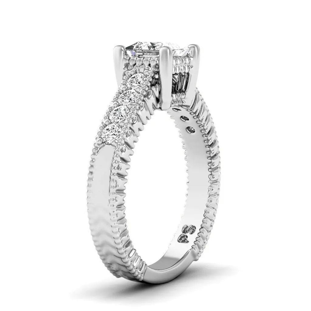 0.65-1.80 CT Round & Princess Cut Diamonds - Engagement Ring