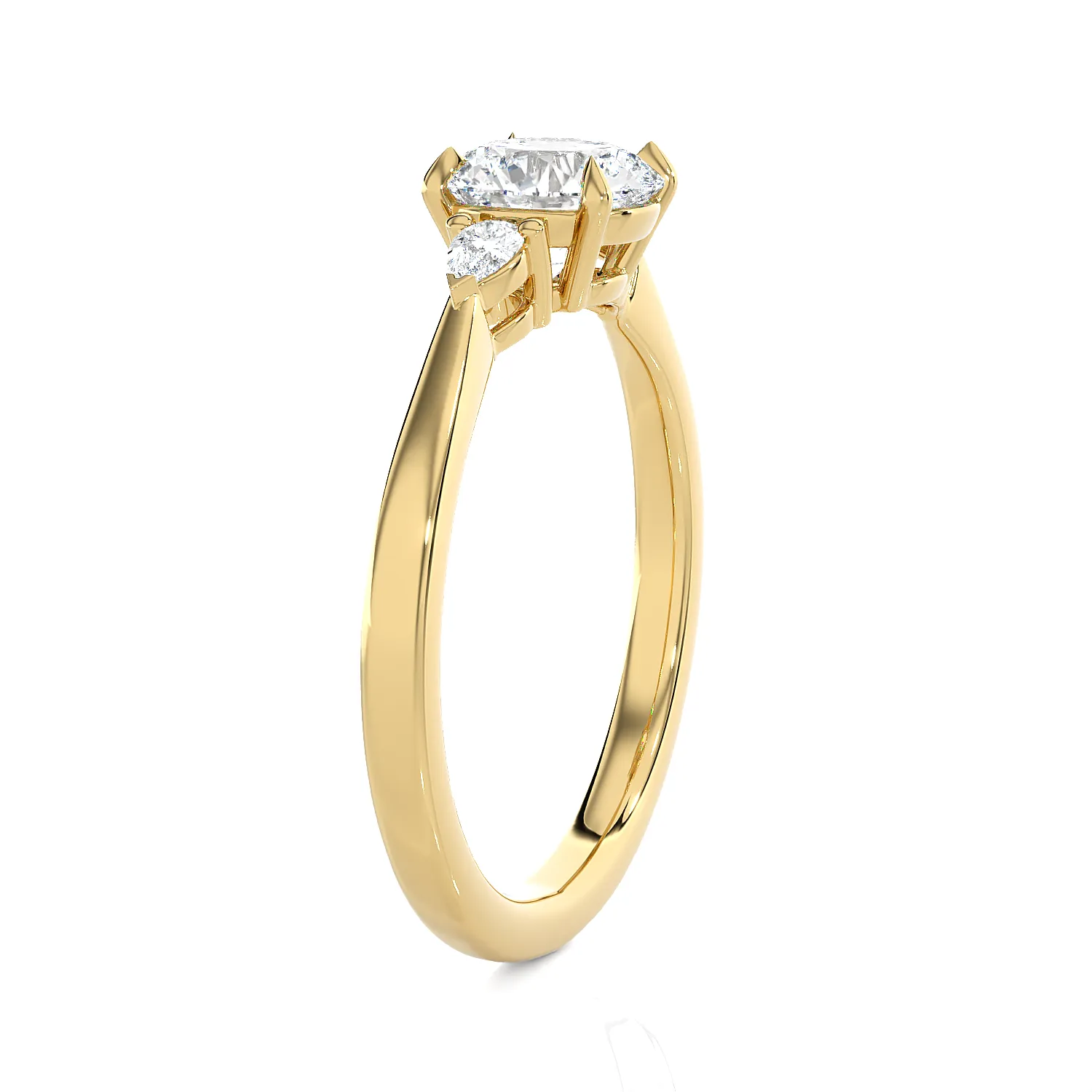 1 1/4 ctw Round Three Stone Lab Grown Diamond Ring