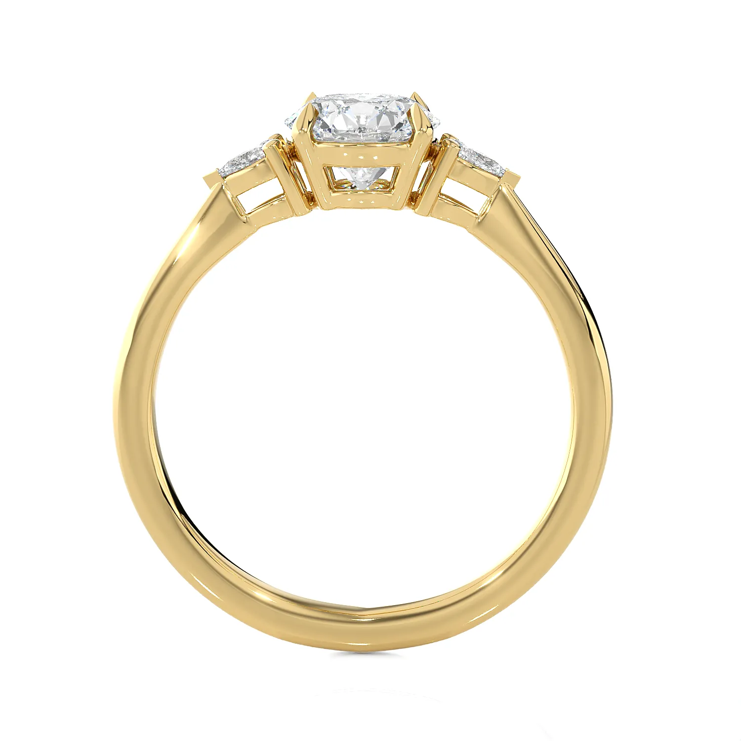 1 1/4 ctw Round Three Stone Lab Grown Diamond Ring