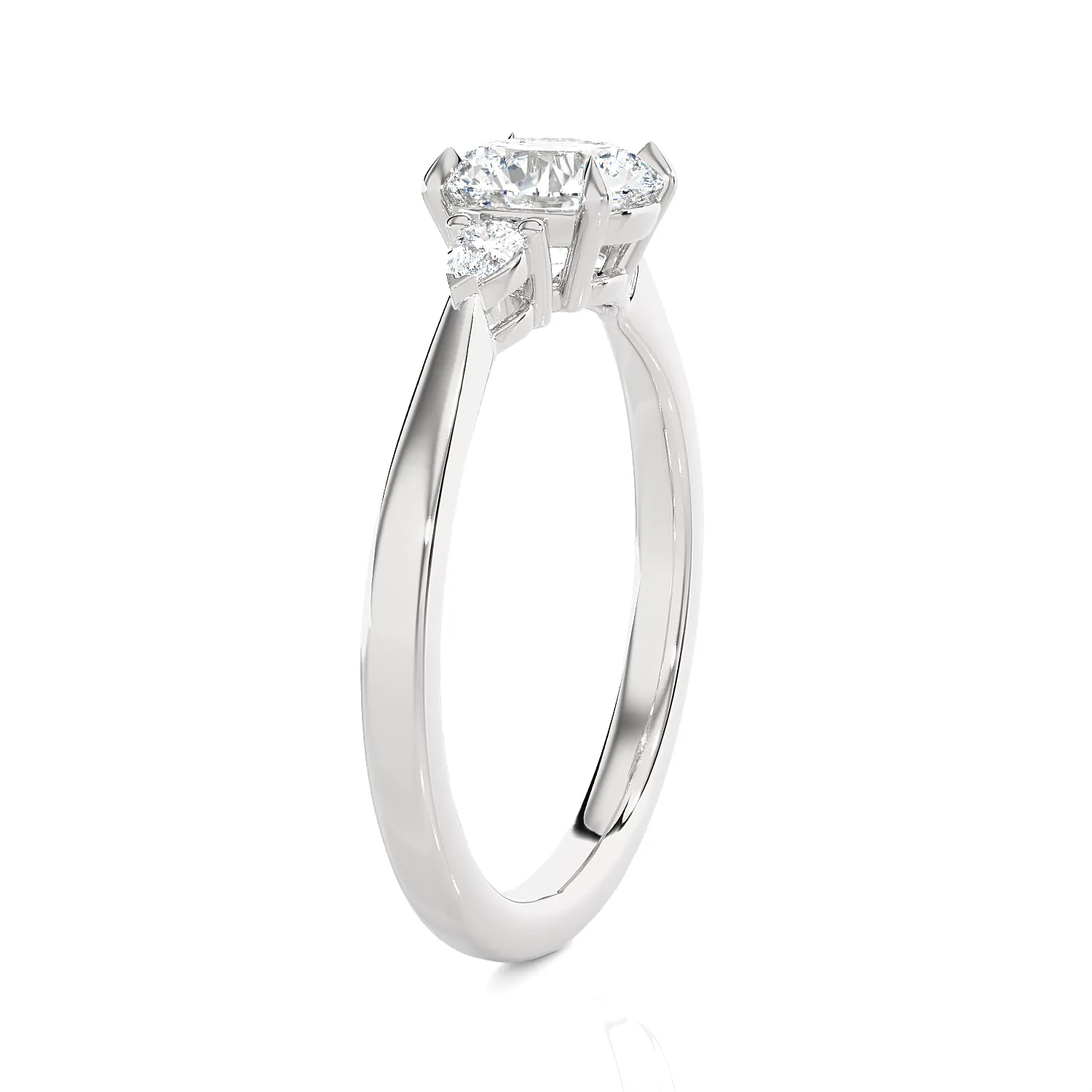 1 1/4 ctw Round Three Stone Lab Grown Diamond Ring