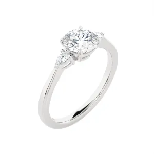1 1/4 ctw Round Three Stone Lab Grown Diamond Ring