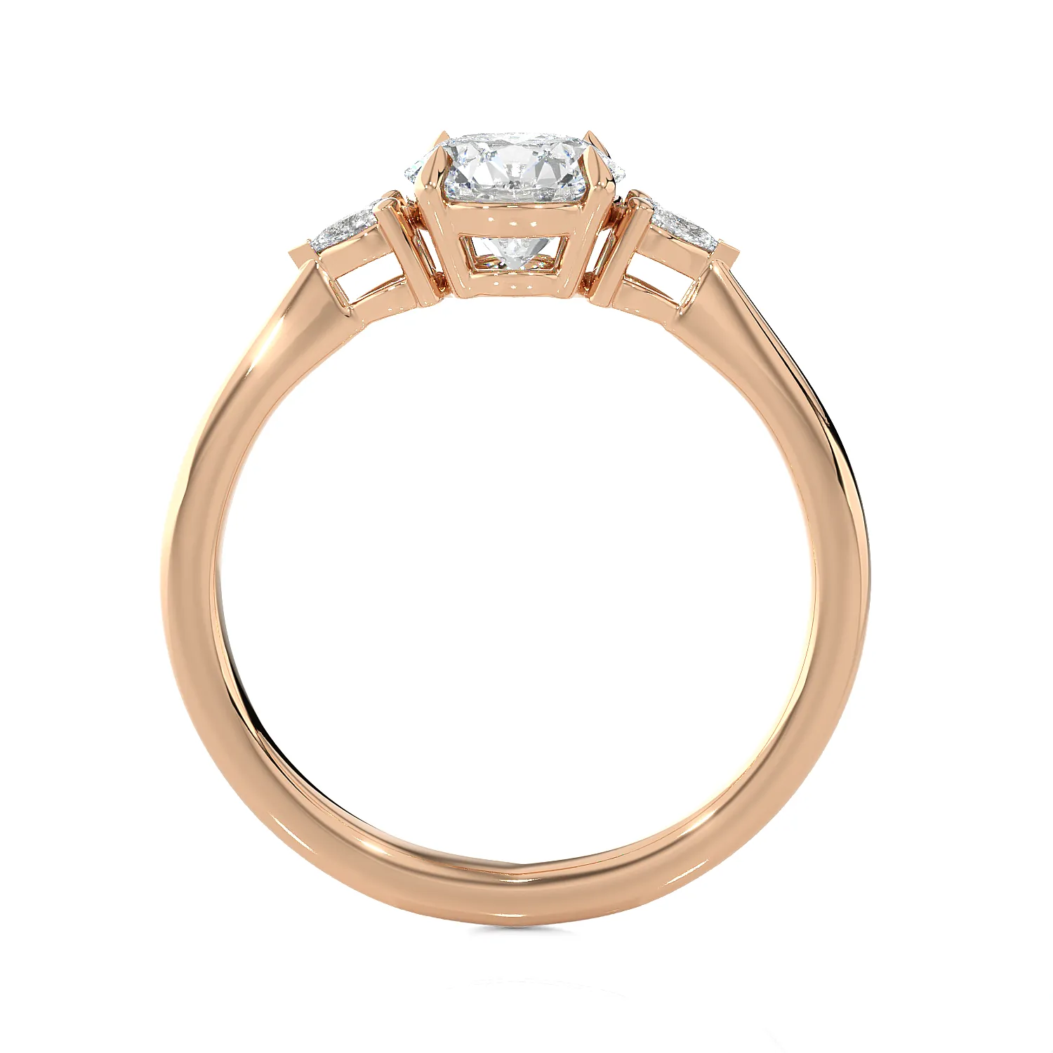 1 1/4 ctw Round Three Stone Lab Grown Diamond Ring