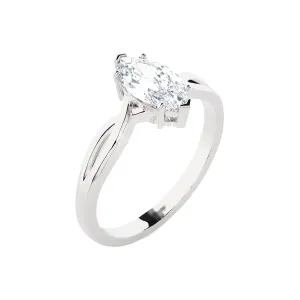 1 ctw Marquise Lab Grown Diamond Solitaire Engagement Ring