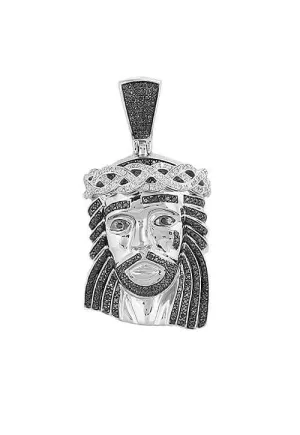 10KW 1.35CTW BKD WD JESUS HEAD