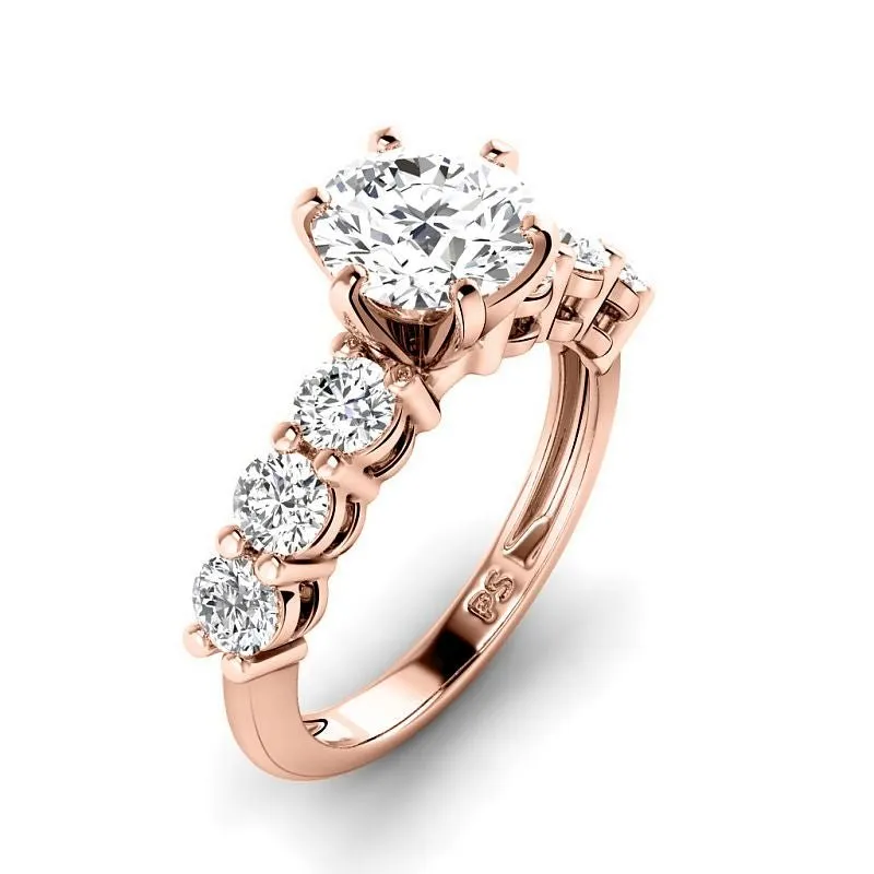 1.45-3.95 CT Round Cut Lab Grown Diamonds - Engagement Ring