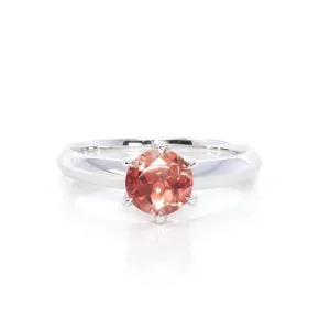 14k White Gold Sunstone Ring