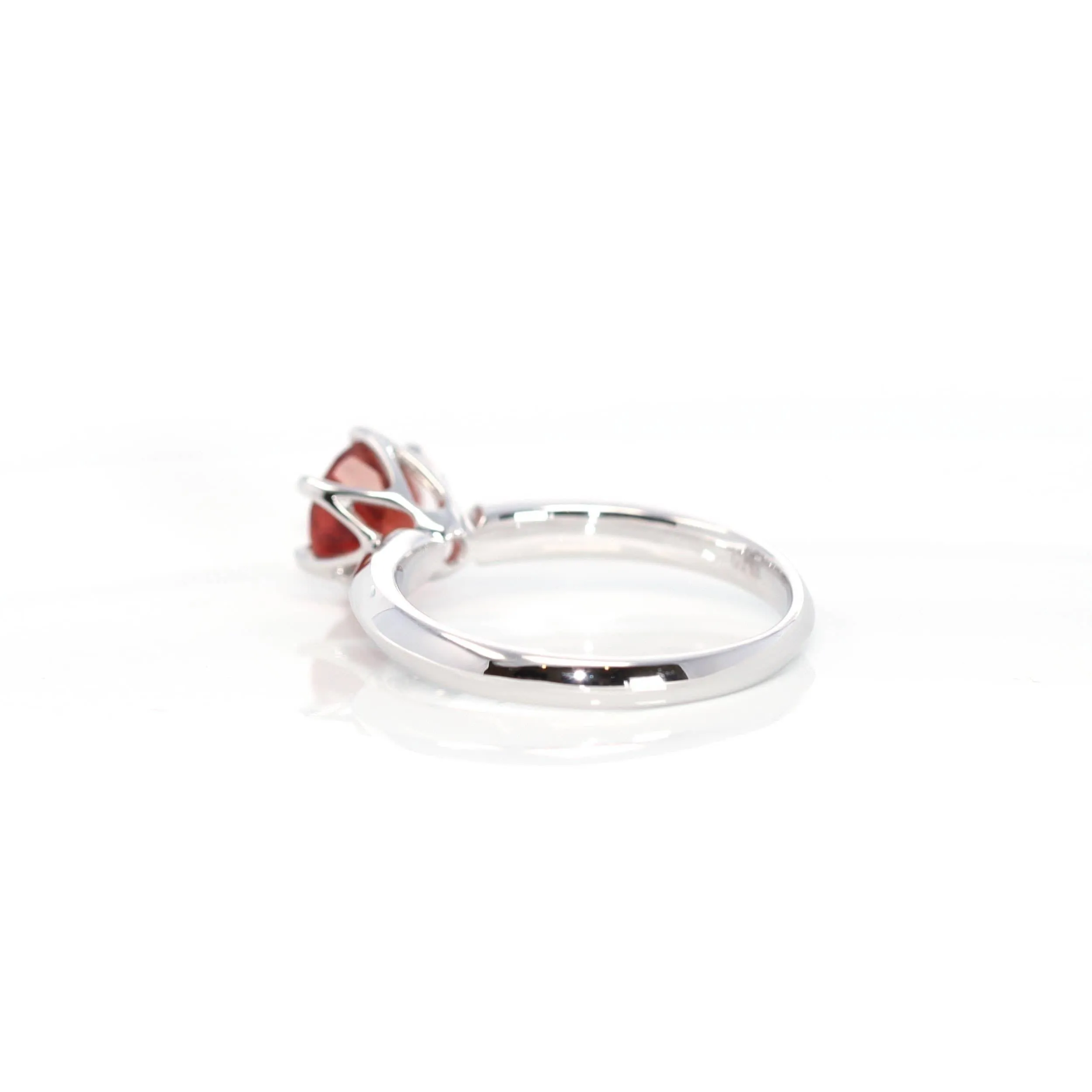 14k White Gold Sunstone Ring