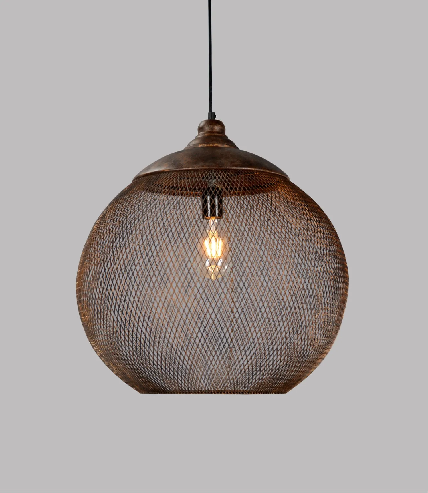14" Roselyn 1-Light Globe Metal Pendant