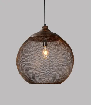 14" Roselyn 1-Light Globe Metal Pendant