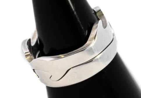 18ct White & Rose Gold 3pc Georg Jensen Fusion Ring