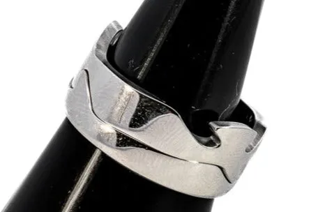 18ct White & Rose Gold 3pc Georg Jensen Fusion Ring