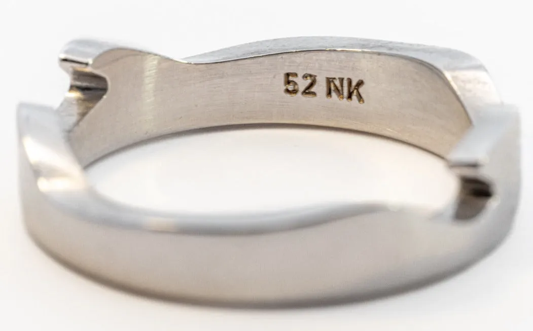 18ct White & Rose Gold 3pc Georg Jensen Fusion Ring