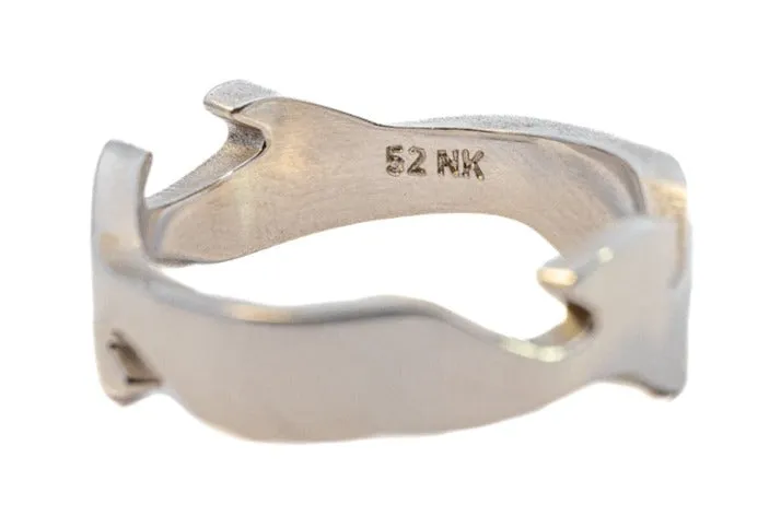 18ct White & Rose Gold 3pc Georg Jensen Fusion Ring