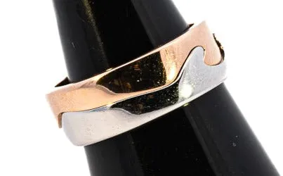 18ct White & Rose Gold 3pc Georg Jensen Fusion Ring