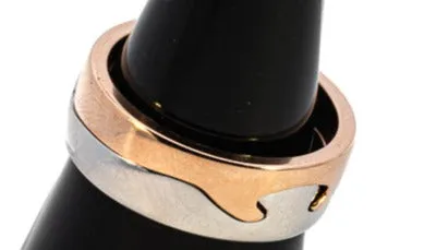 18ct White & Rose Gold 3pc Georg Jensen Fusion Ring