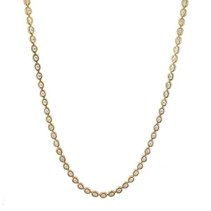 18K Rose Gold Illusion Diamond Necklace