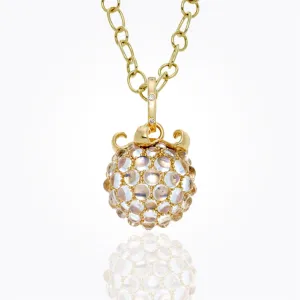18K Royal Blue Moonstone Pod Pendant