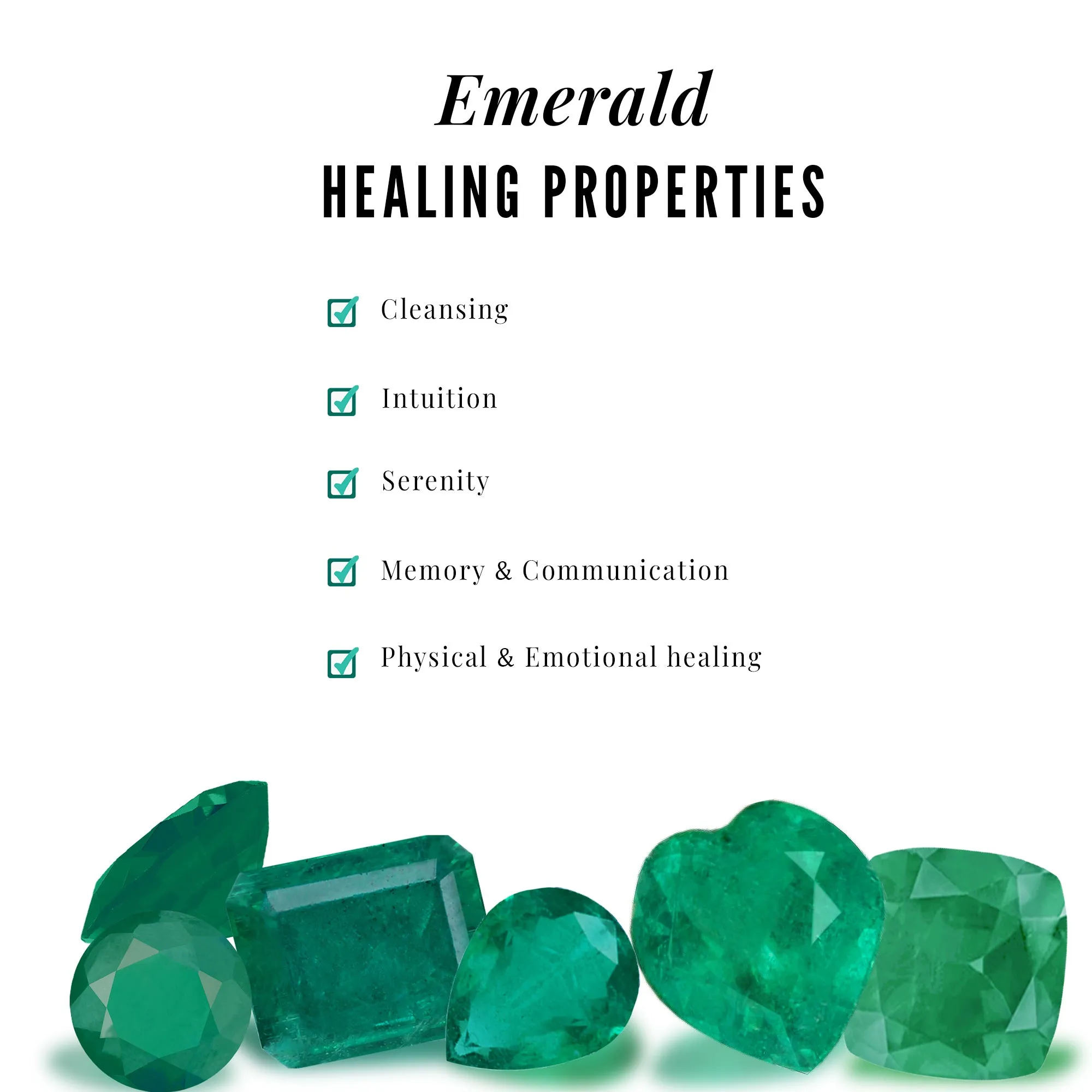 2 CT Heart Shape Emerald and Diamond Bridal Ring Set