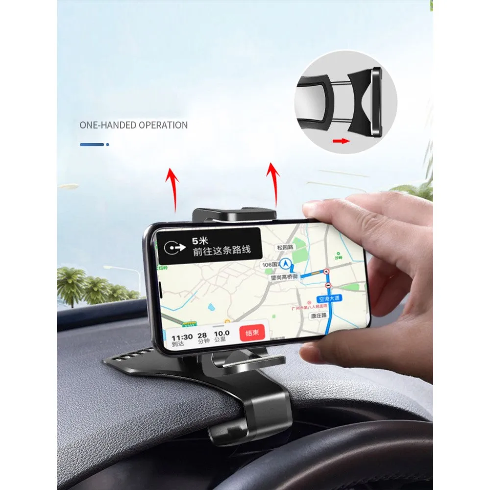 3 in 1 Car GPS Smartphone Holder: Dashboard / Visor Clamp   AC Grid Clip for Zopo ZP200 , Shining Plus, Royal Shining - Black