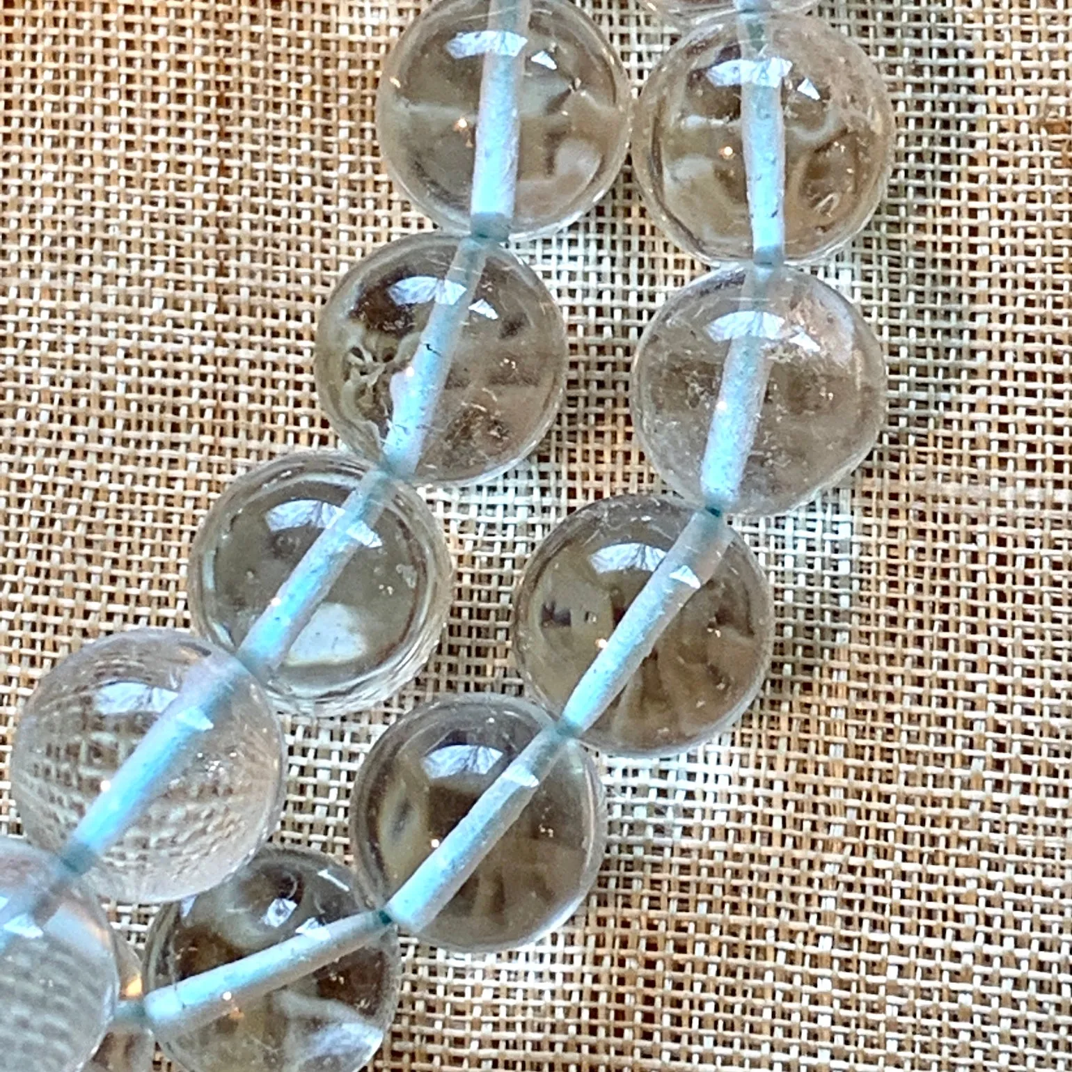 9mm Blue Topaz Beads