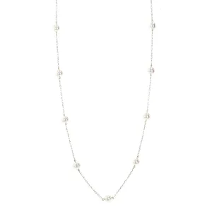 Akoya Cultured Pearl Station Necklace
