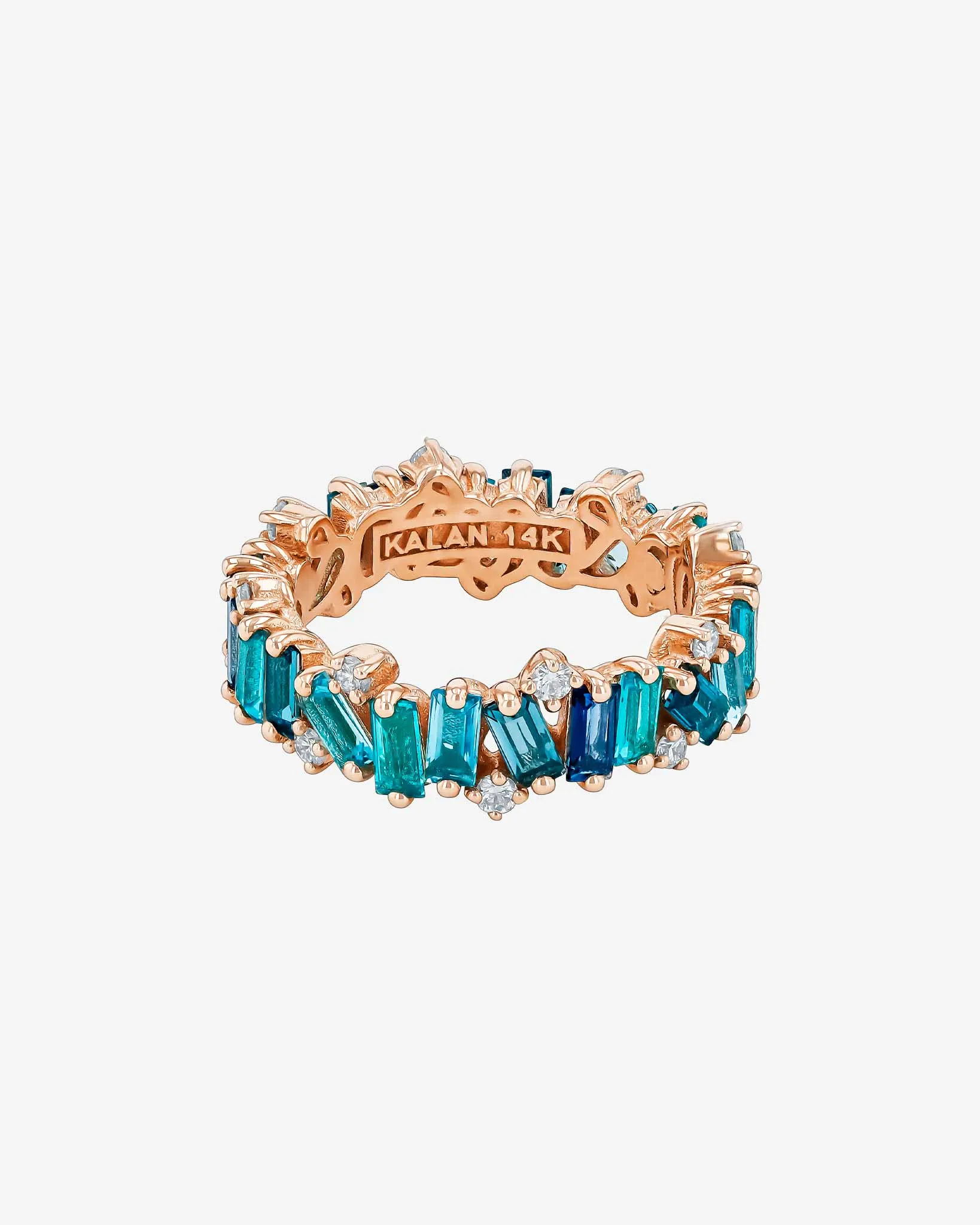 Amalfi Burst Blue Mix Eternity Band