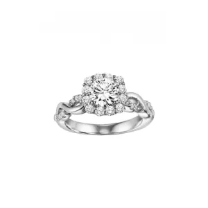 Artcarved Bella Engagment Ring Wht Gold-A Engagement Ring 31-V320ERW-E