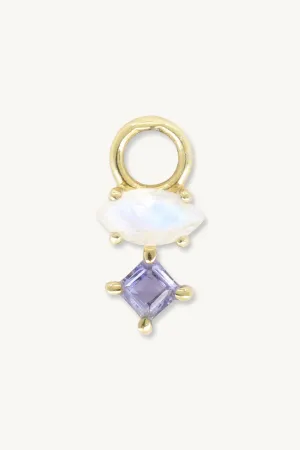 Astrid Marquise Iolite Gold Charm