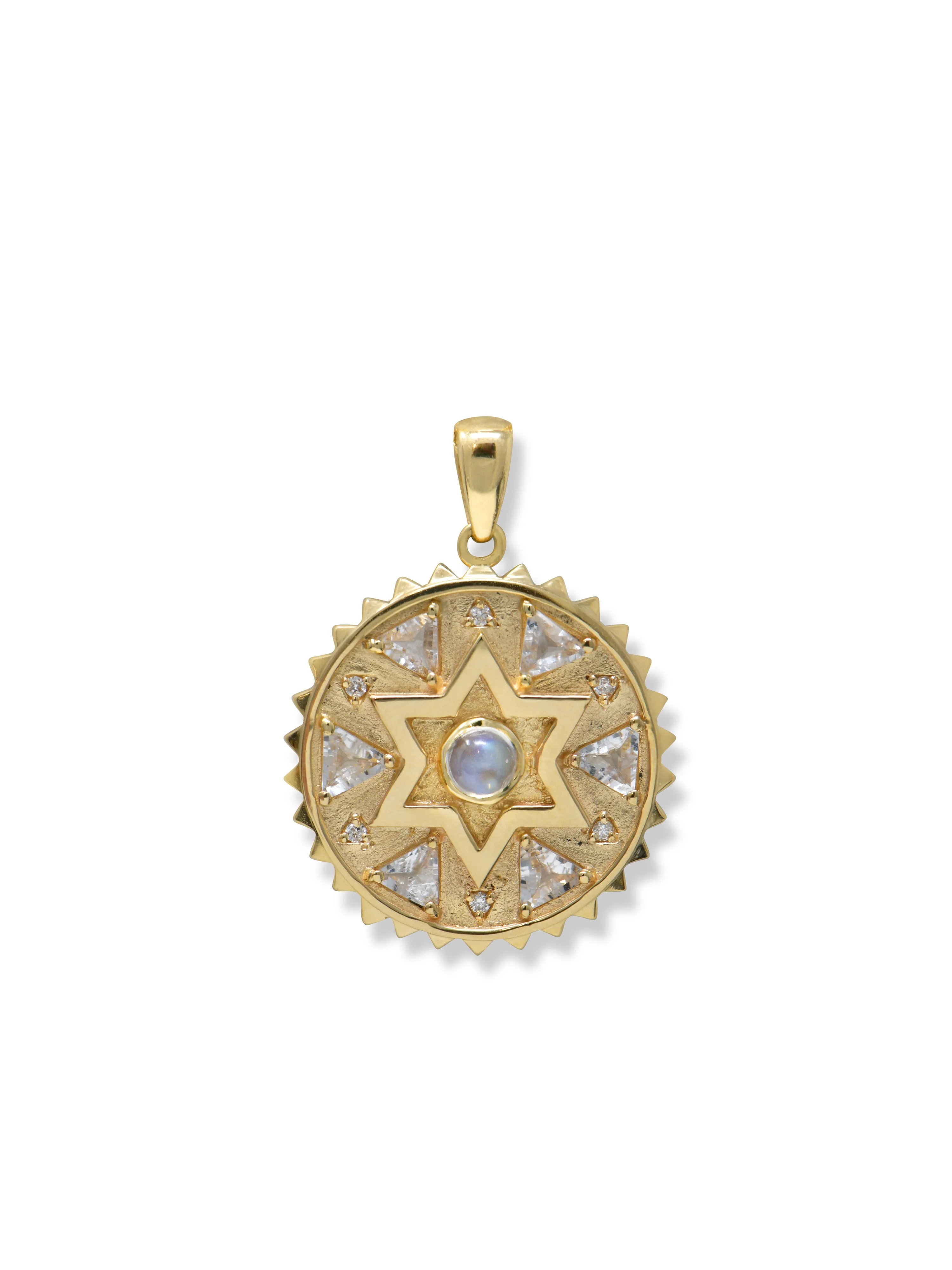 Aztec Star of David Trillion Medallion