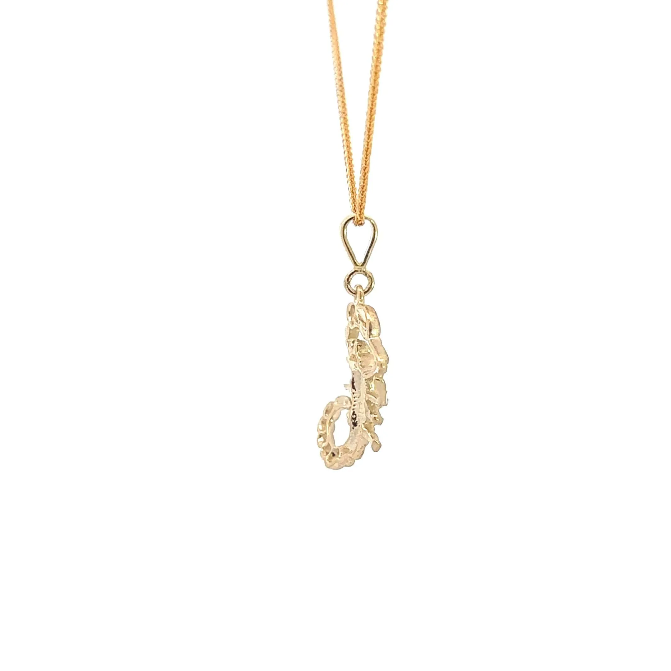 Baikalla 14k Yellow Gold Scorpion Pendant Necklace