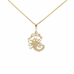 Baikalla 14k Yellow Gold Scorpion Pendant Necklace