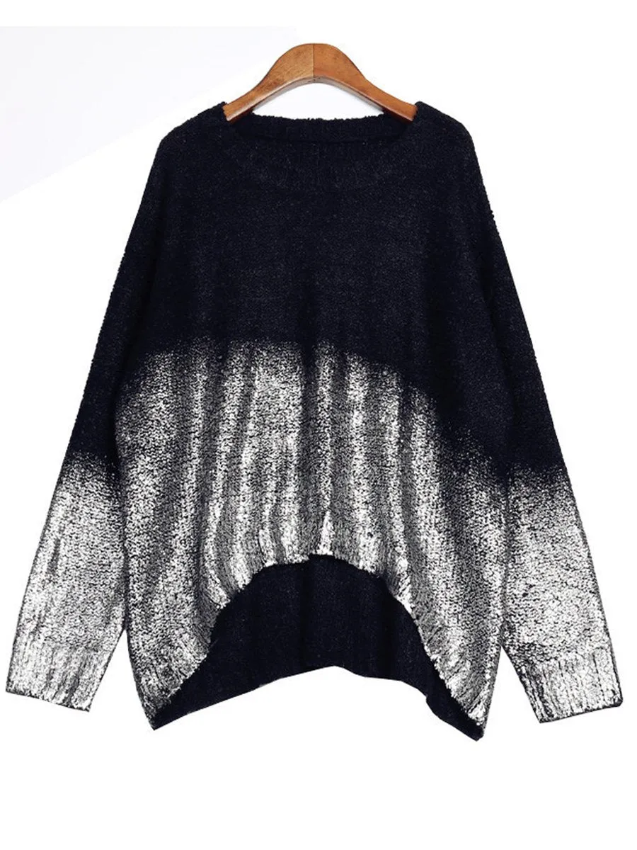 Bat Sleeve Sparkling Sweater