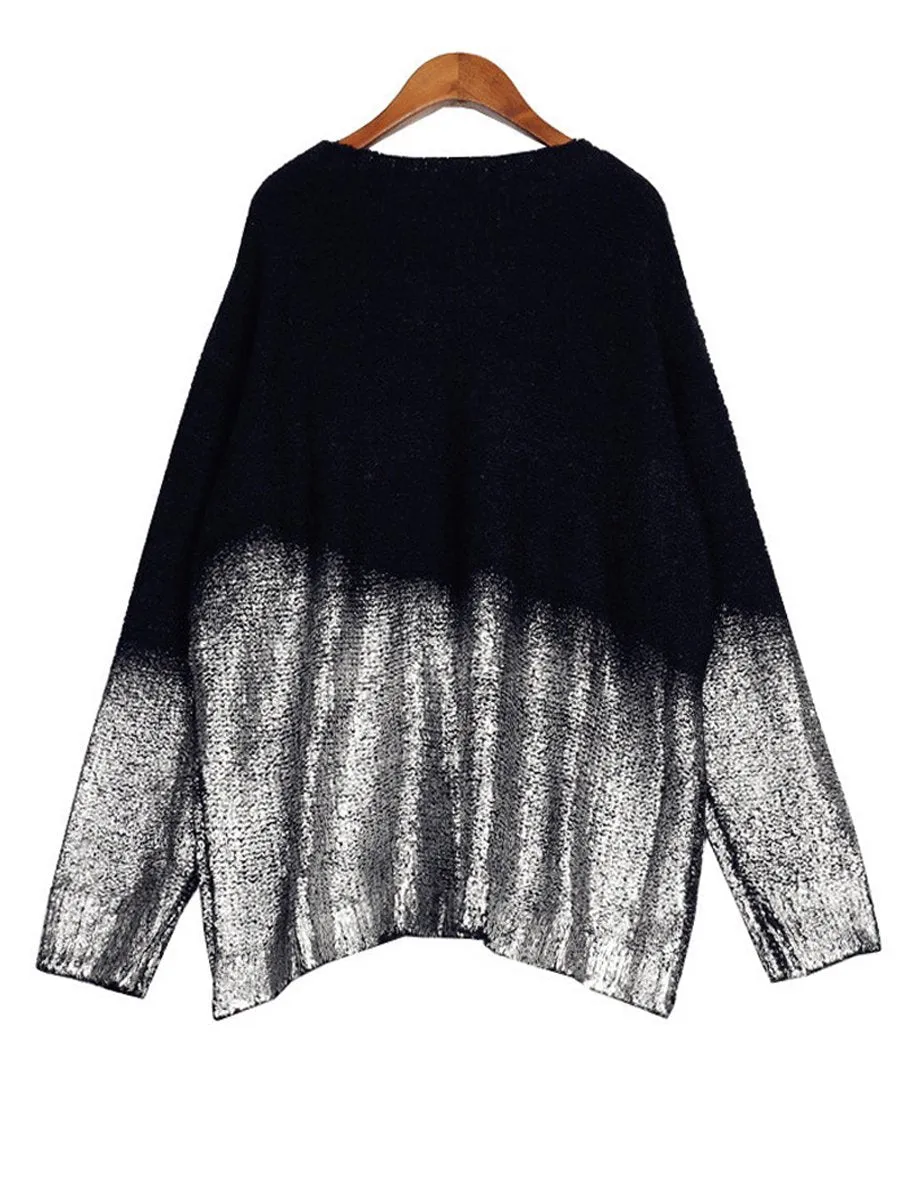 Bat Sleeve Sparkling Sweater