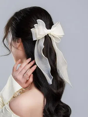 Bow Decor Alligator Hair Clip for Women Barrette Styling Hair Accessories