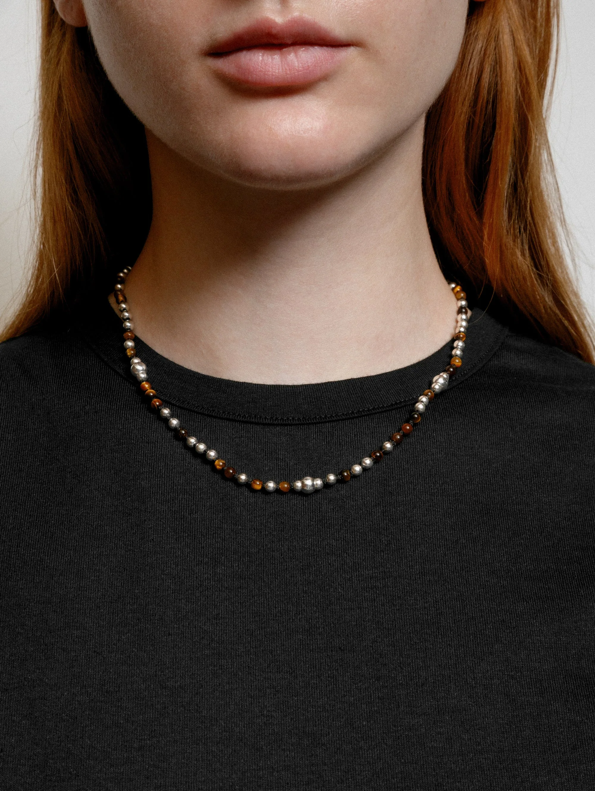 Caleb Necklace in Brown (Sample)