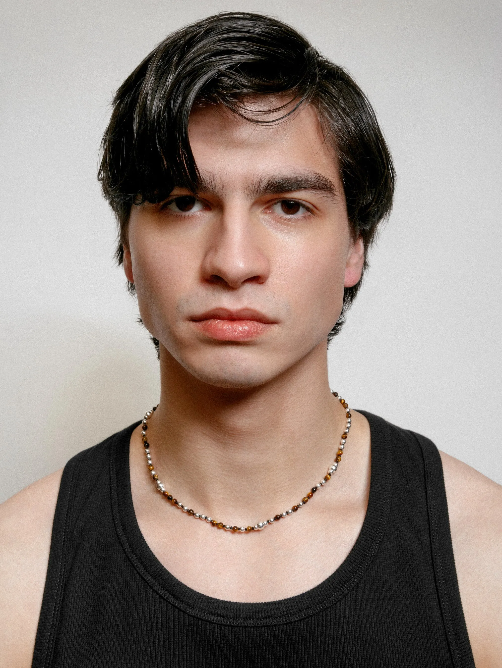 Caleb Necklace in Brown (Sample)