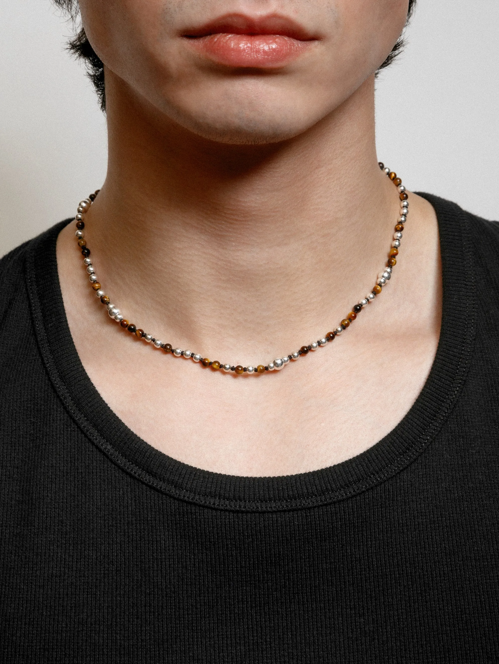 Caleb Necklace in Brown (Sample)