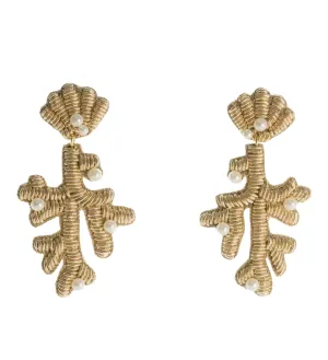 Capri Coral Earrings
