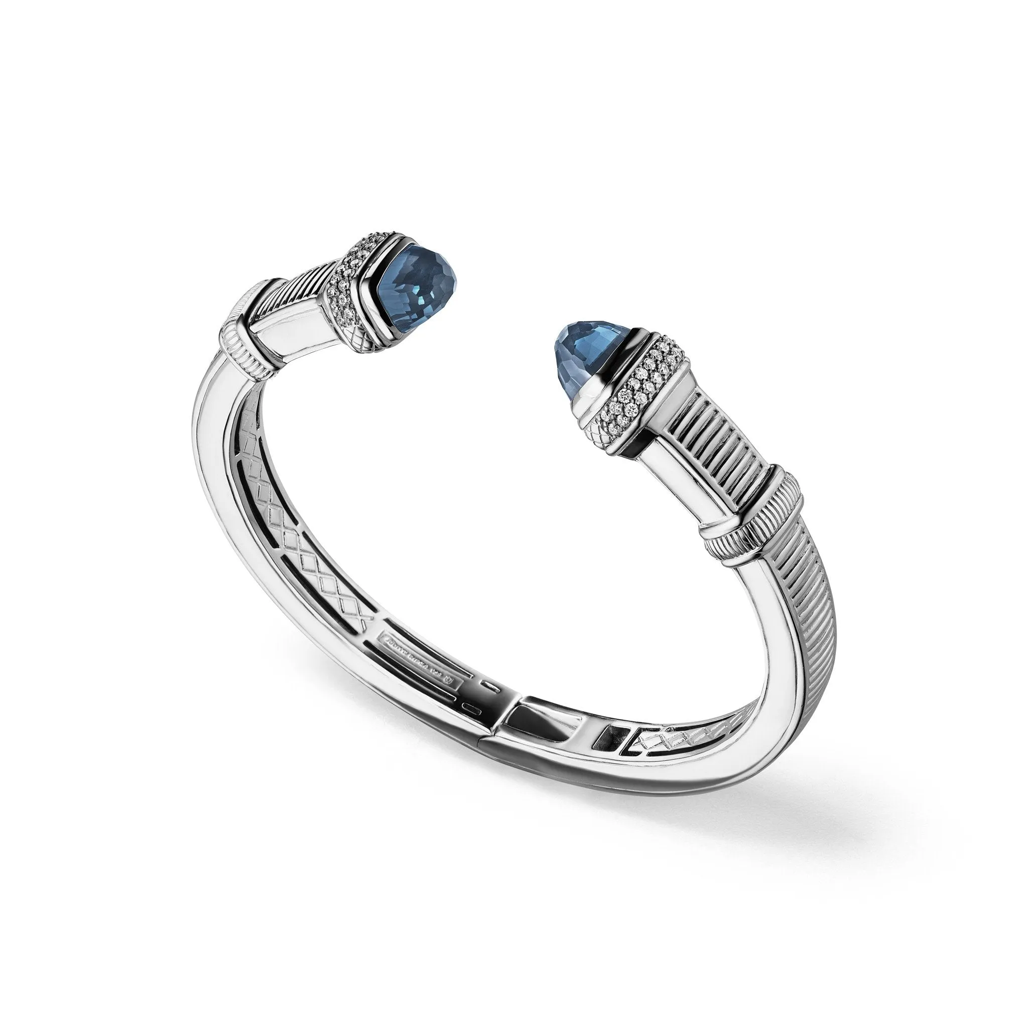 Cassandre Medium Bracelet with London Blue Topaz and Diamonds