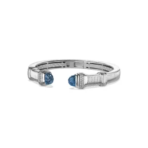 Cassandre Medium Bracelet with London Blue Topaz and Diamonds