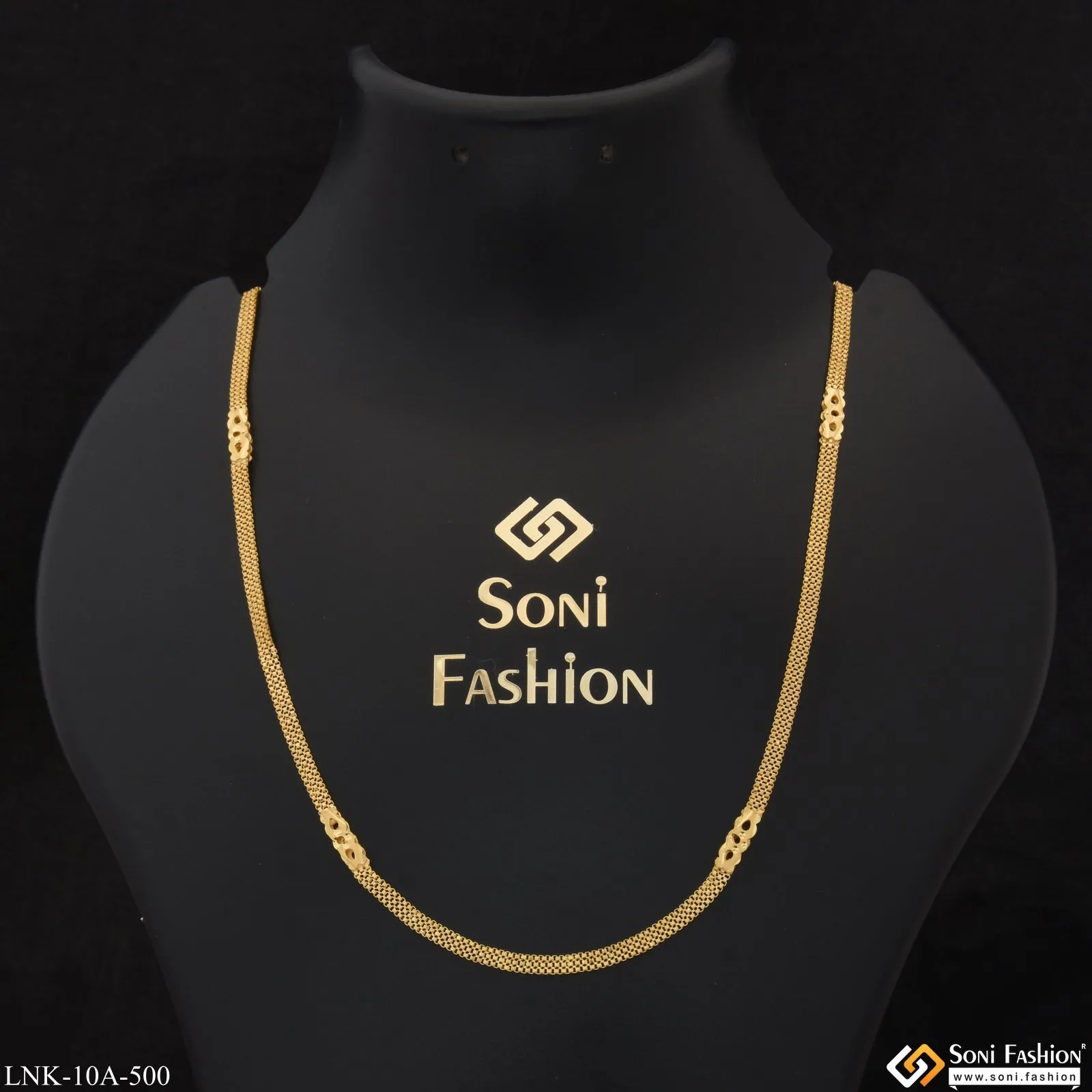 Casual Design Hand-Finished Design Gold Plated Necklace for Ladies - Style A500