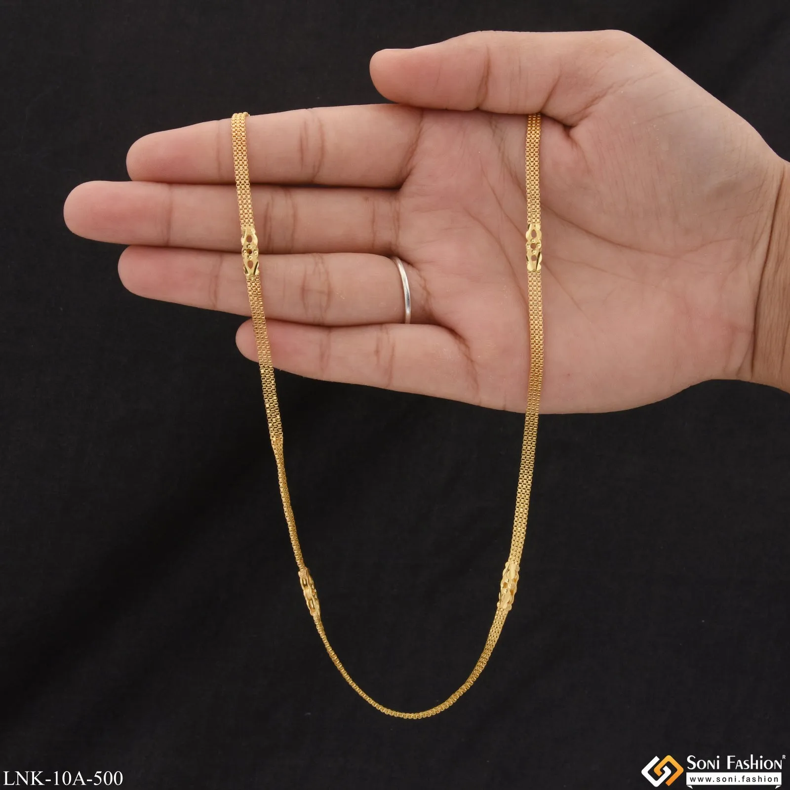 Casual Design Hand-Finished Design Gold Plated Necklace for Ladies - Style A500