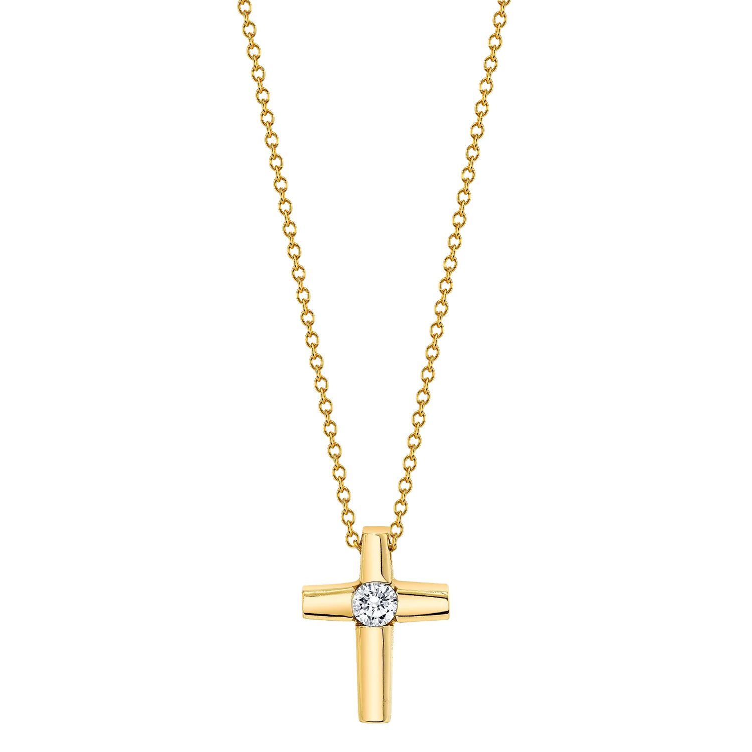 Center Diamond Cross