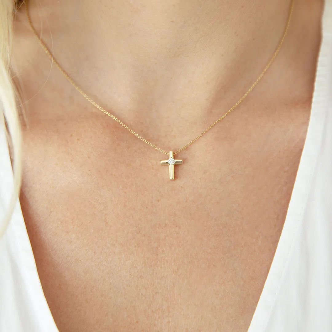 Center Diamond Cross