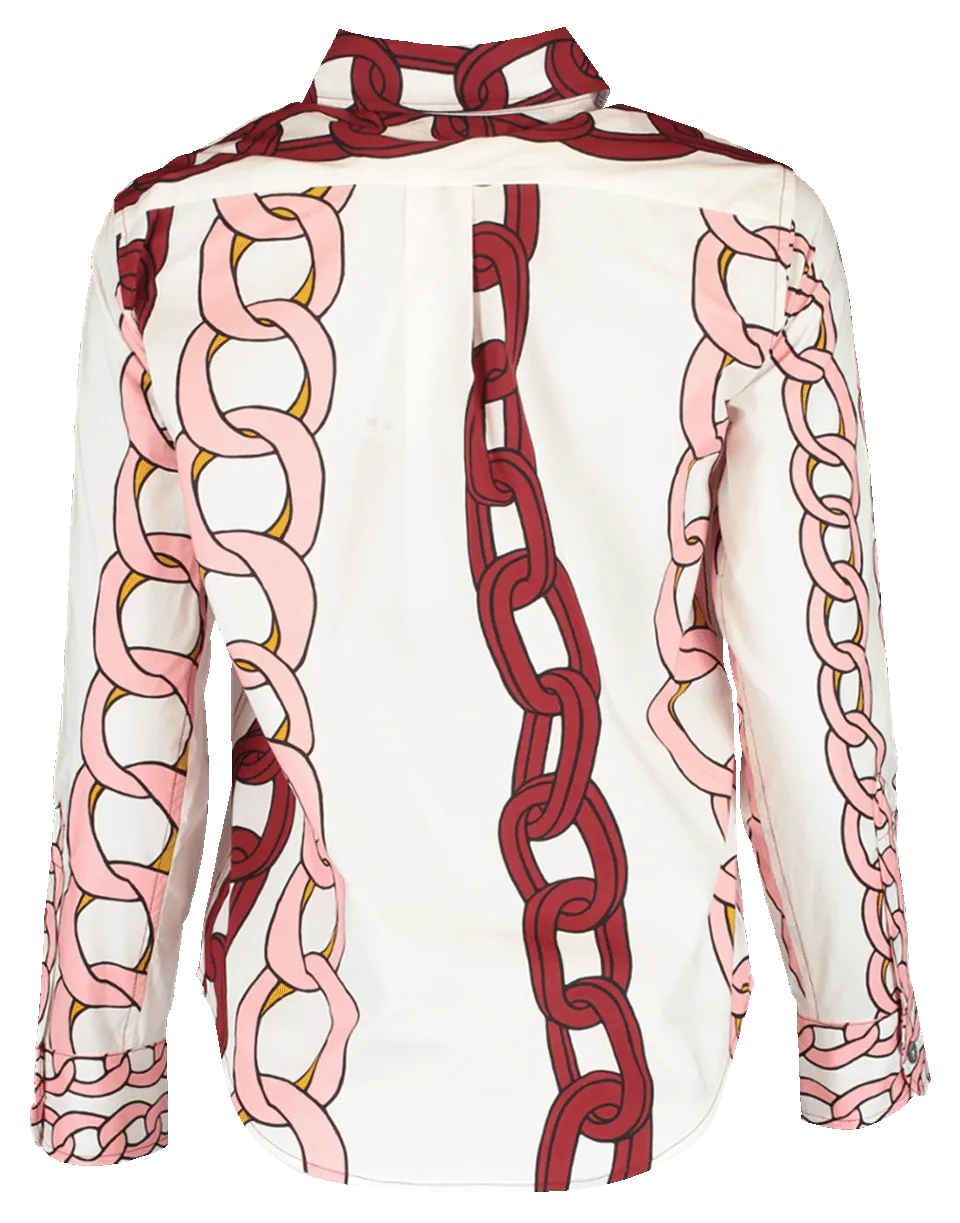 Chain Button Down Shirt