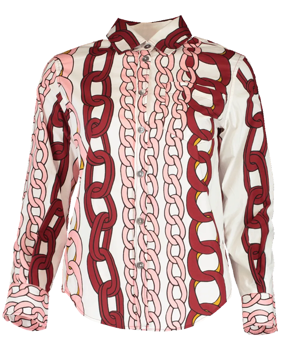 Chain Button Down Shirt