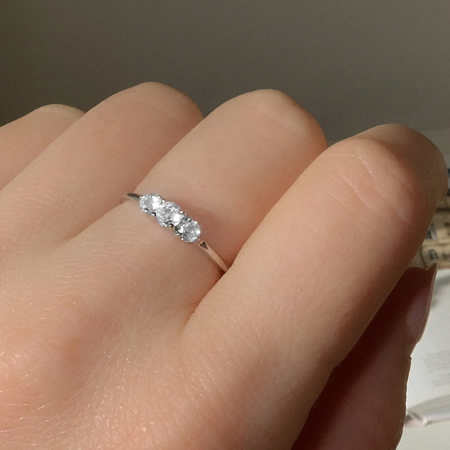 Circa Ring | Silver & White Topaz