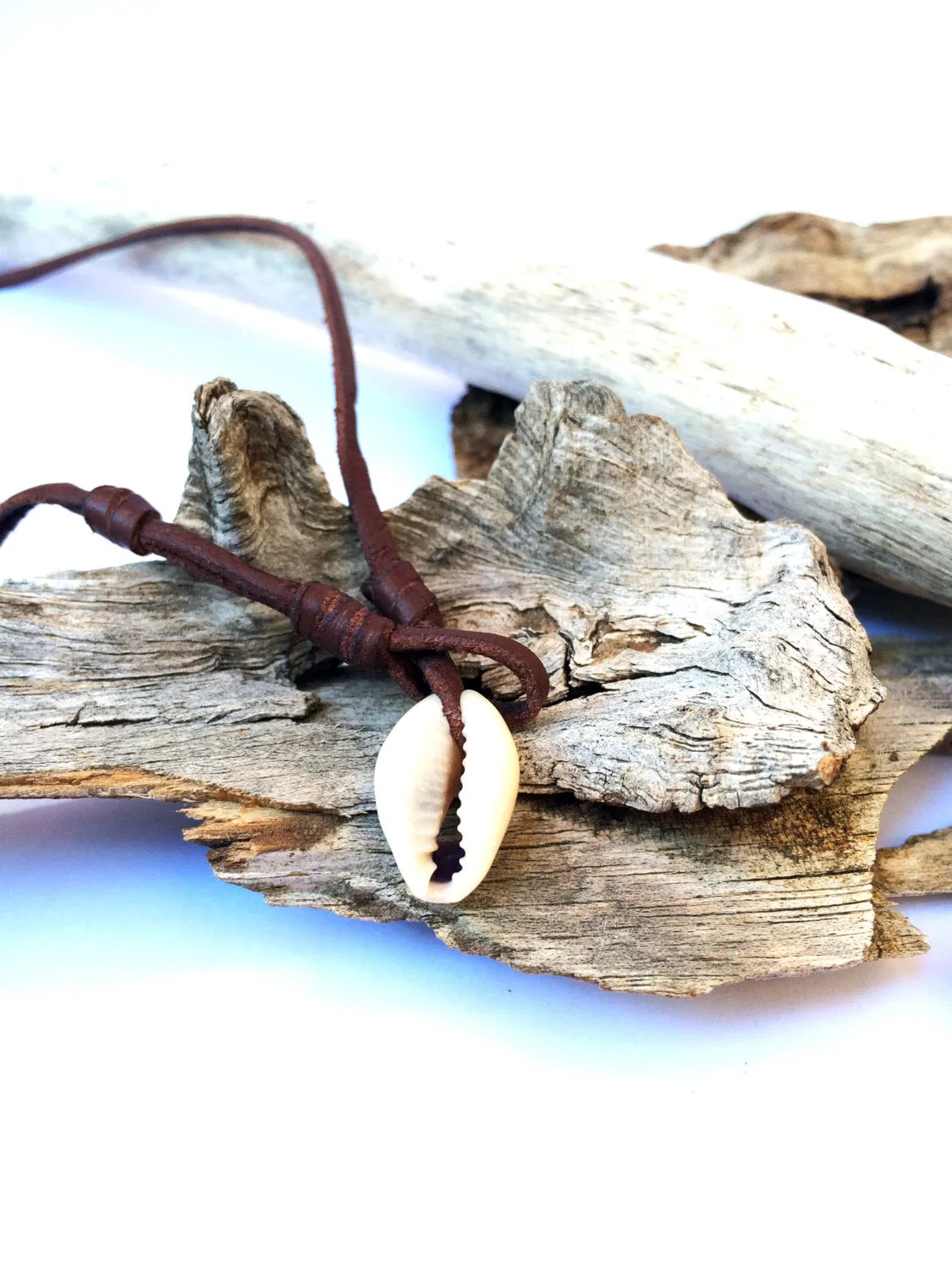 Collier perle de Tahiti et Tiki tahitien sur cuir australien, collier homme